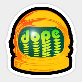 Dope Space Helmet Sticker